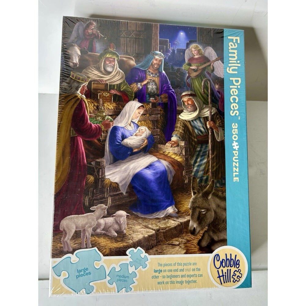 Cobble Hill Holy Night Christmas Wisemen Jesus Puzzle 350 FAMILY PIECE PUZZLE